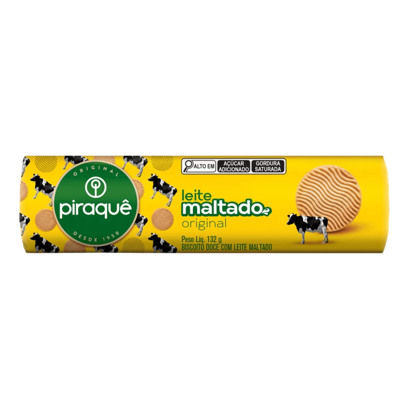 PIRAQUE BISCOITO LEITE MALTADO 50 X 132G